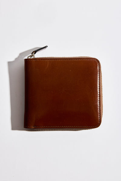 Square Zip Wallet in Cappuccino