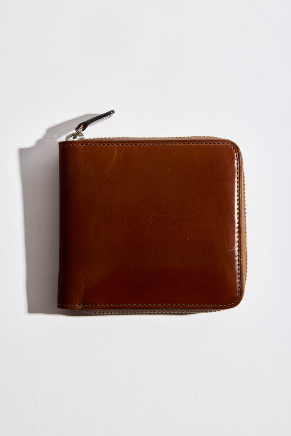 Square Zip Wallet in Cappuccino