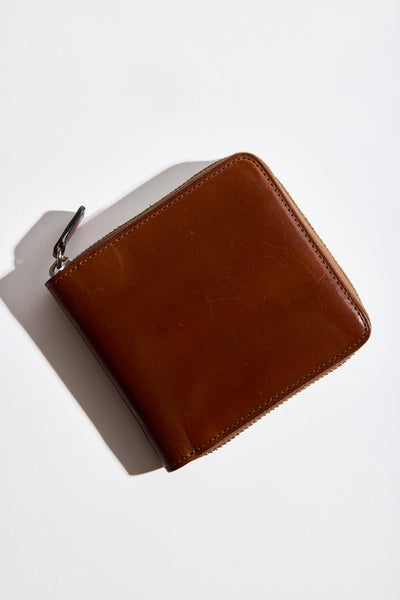 Square Zip Wallet in Cappuccino