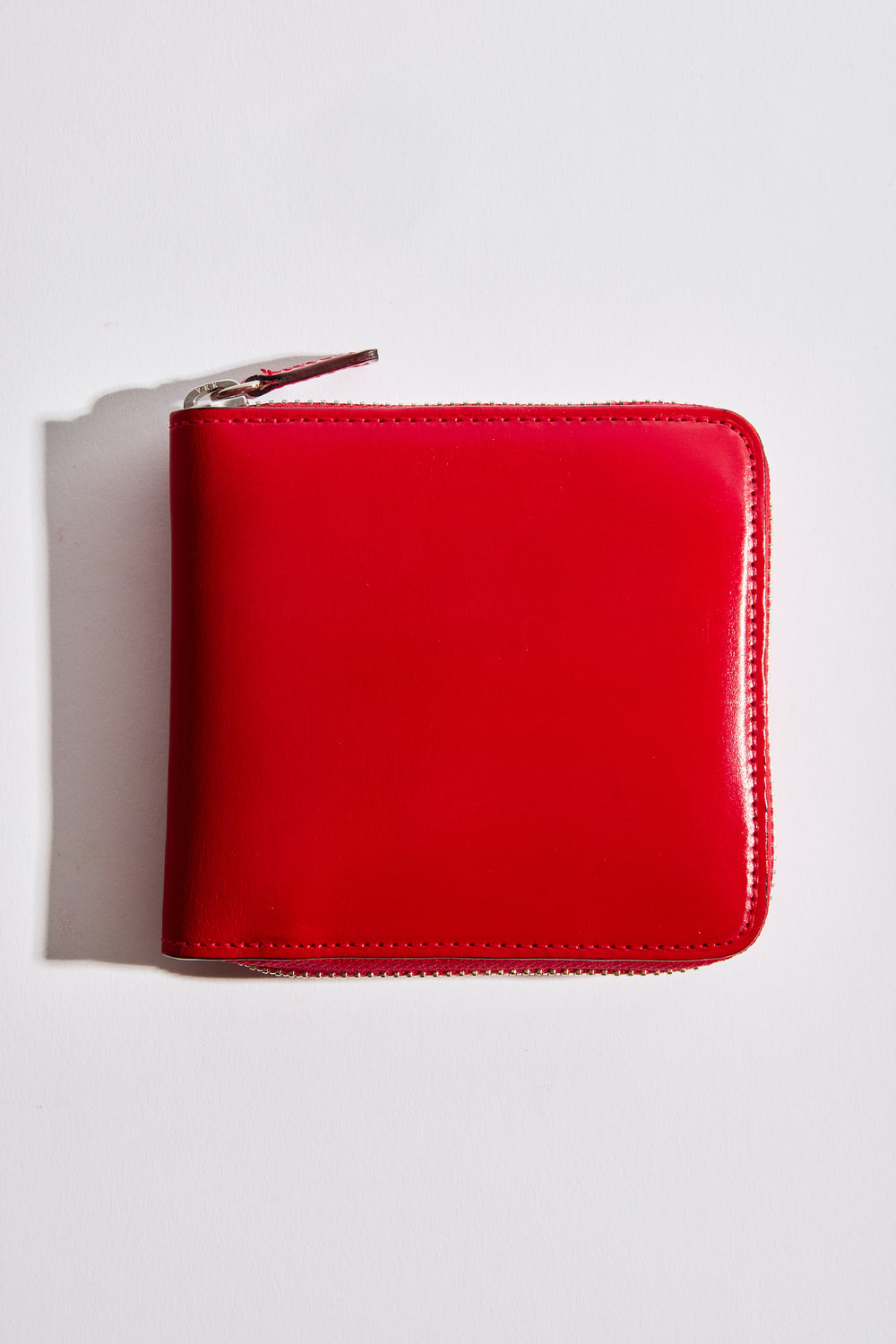 Square Zip Wallet in Formula One Red