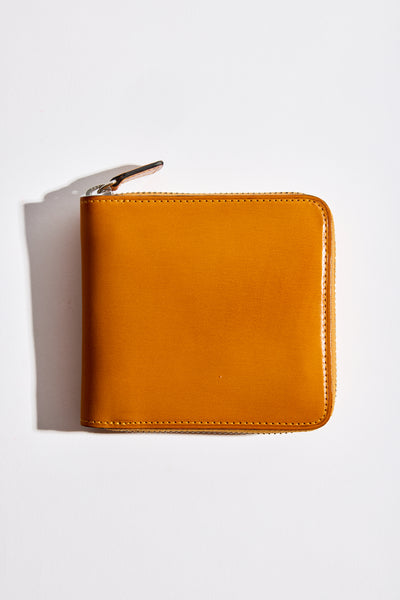 Square Zip Wallet in Ochre