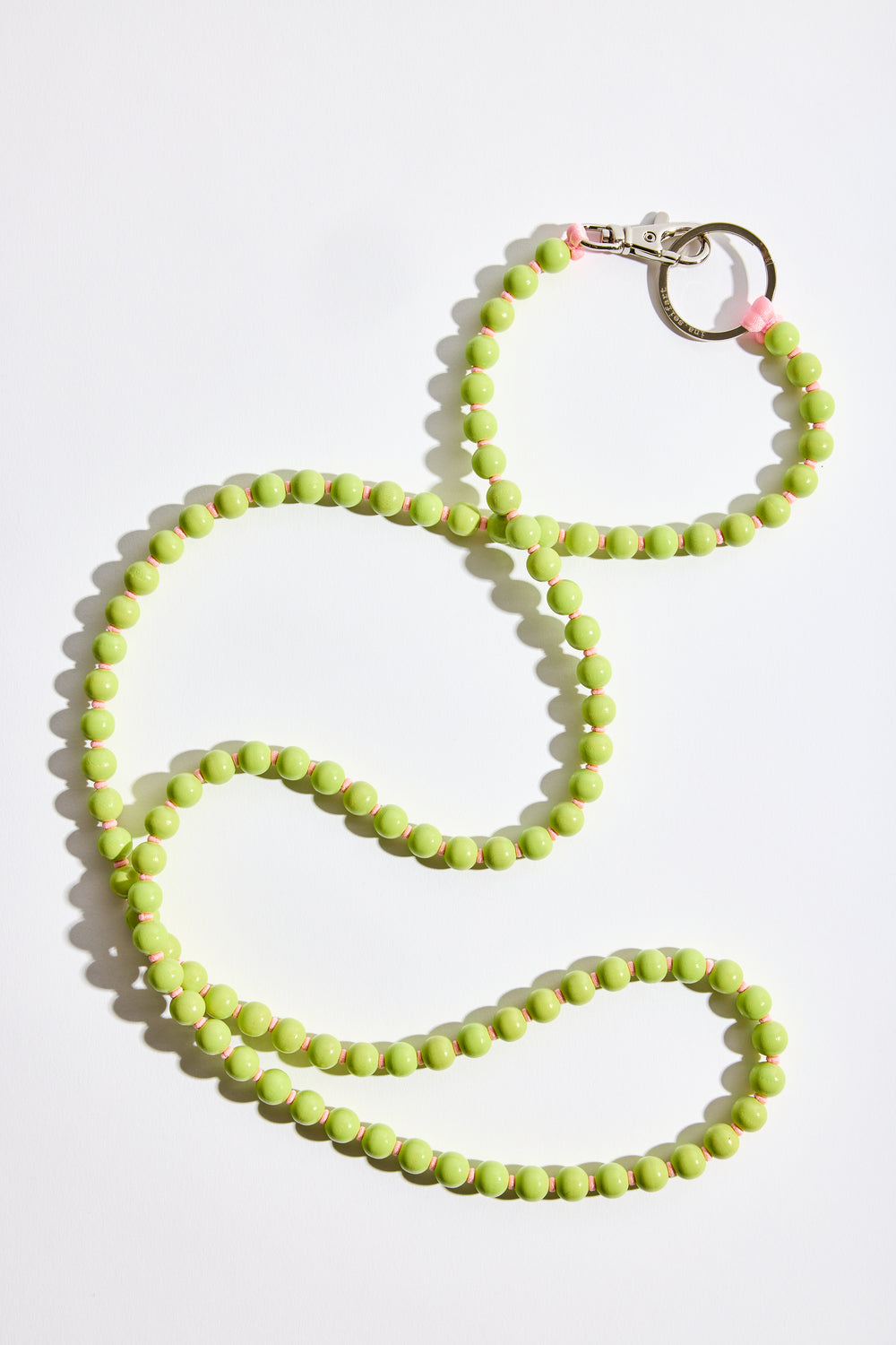 Phonenecklace in Lime + Rose