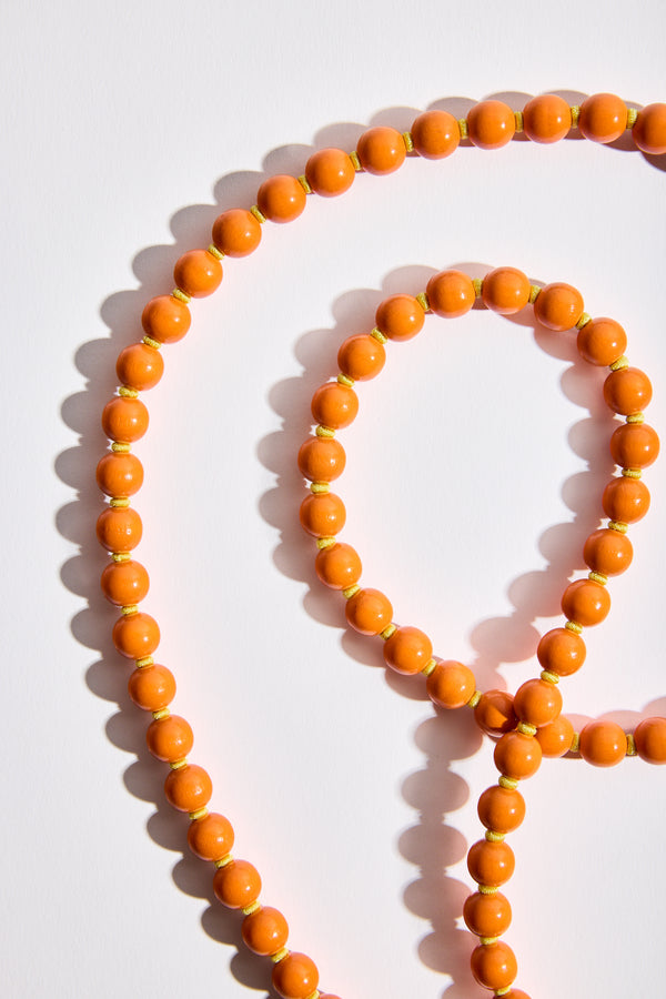 Phonenecklace in Orange + Yellow