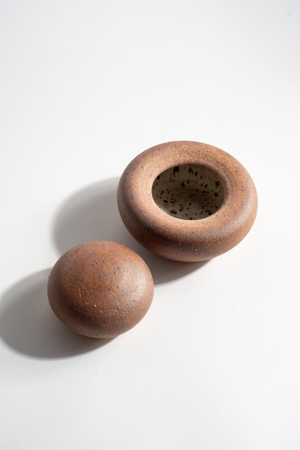 Small Desert Brown Ceramic Container