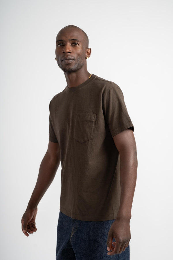 Balta Pocket T-Shirt in Black Olive