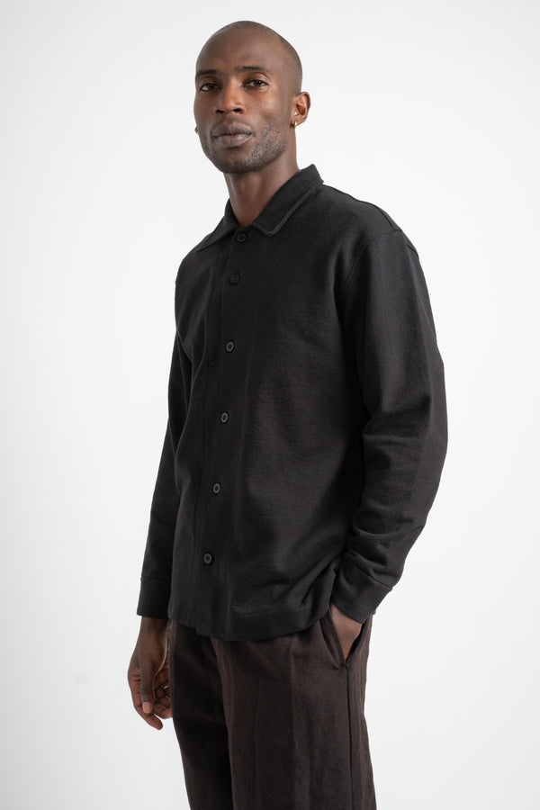 Francisco Button Down Shirt in Black