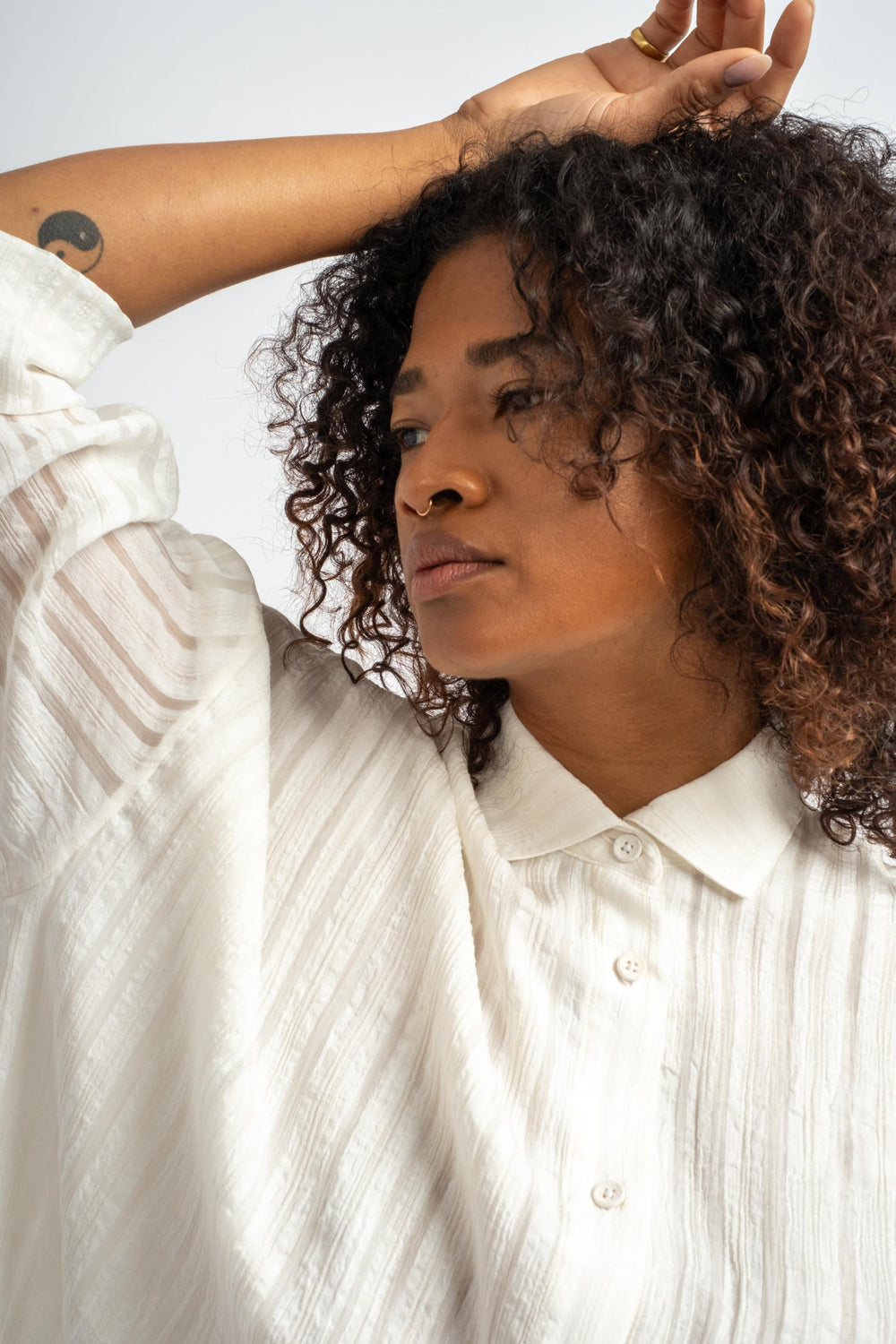 Lines Shirt in White