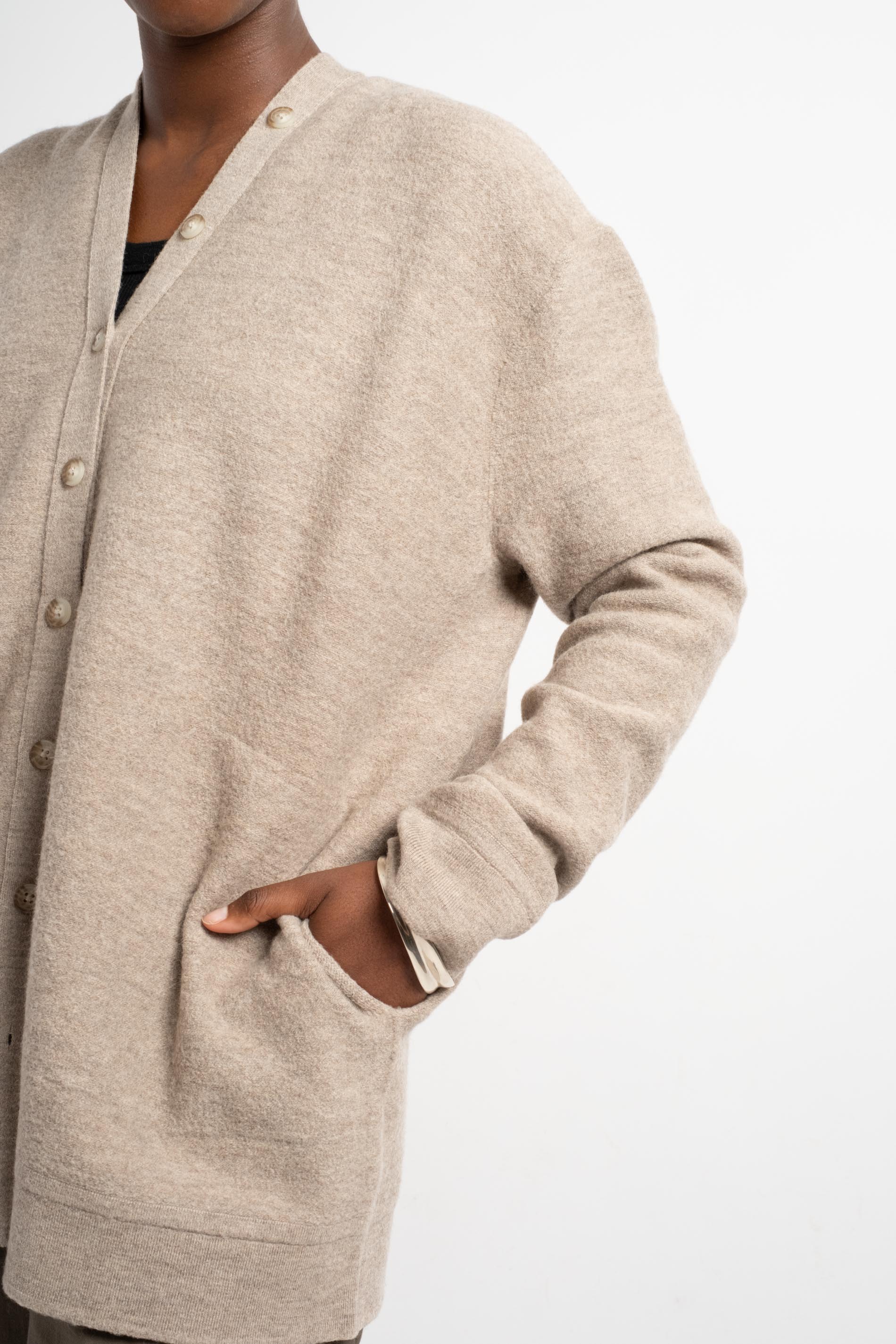 Lauren Manoogian | New Button Cardigan in Dust – RELIQUARY