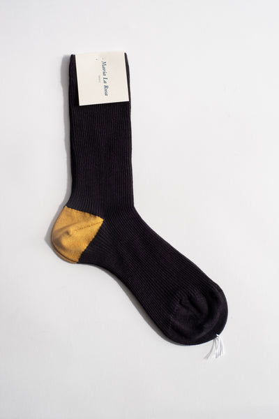 Cashmere + Silk Sock in Navy