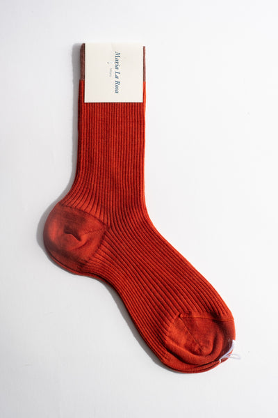 Wool Sock in Rust