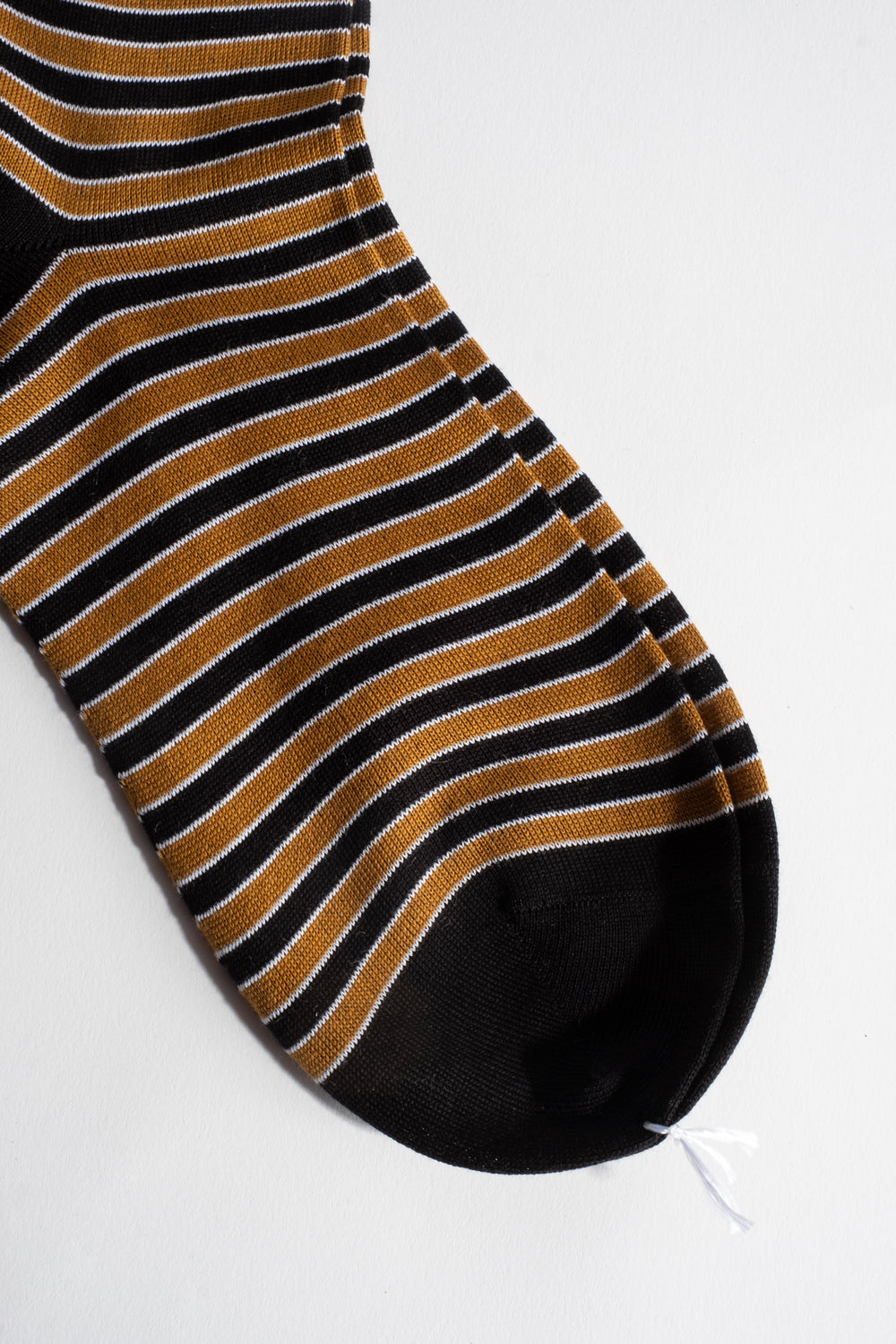 Cotton Stripe Sock in Mustard