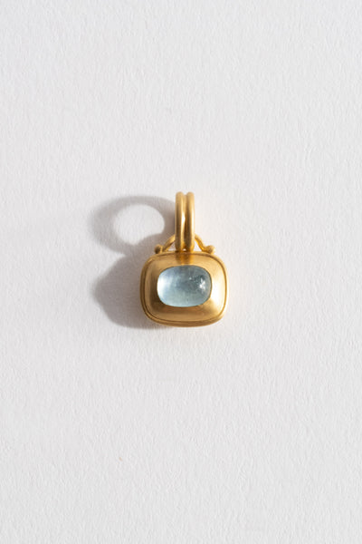 Prounis Aquamarine Capsa Pillow Pendant Solo