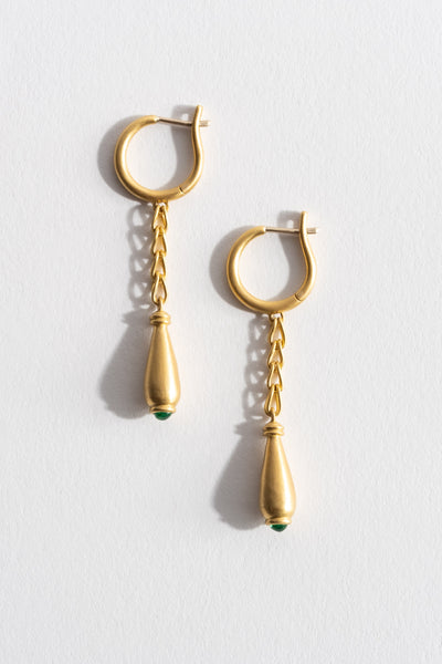 Prounis Emerald Constantia Earrings Front