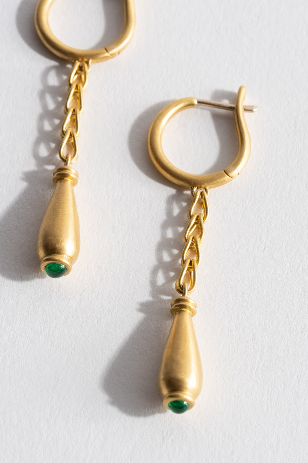 Prounis Emerald Constantia Earrings Detail