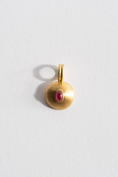 Prounis Small Ruby Bulla Pendant Solo