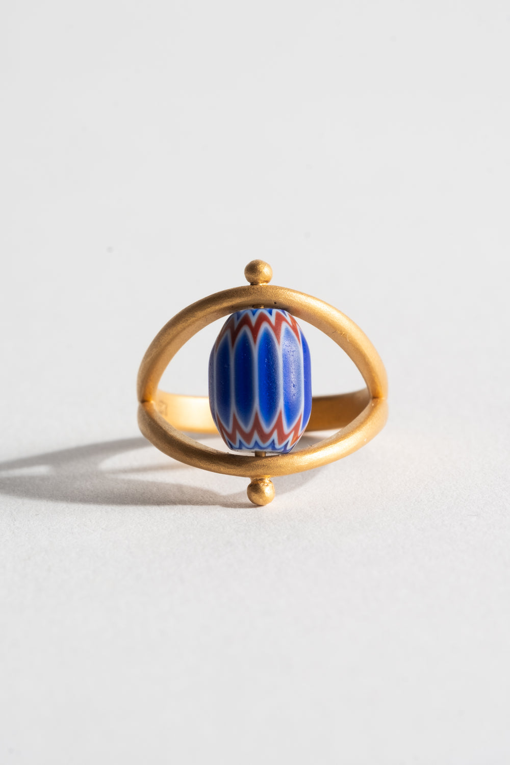 22K Ring with African Bead No. 1