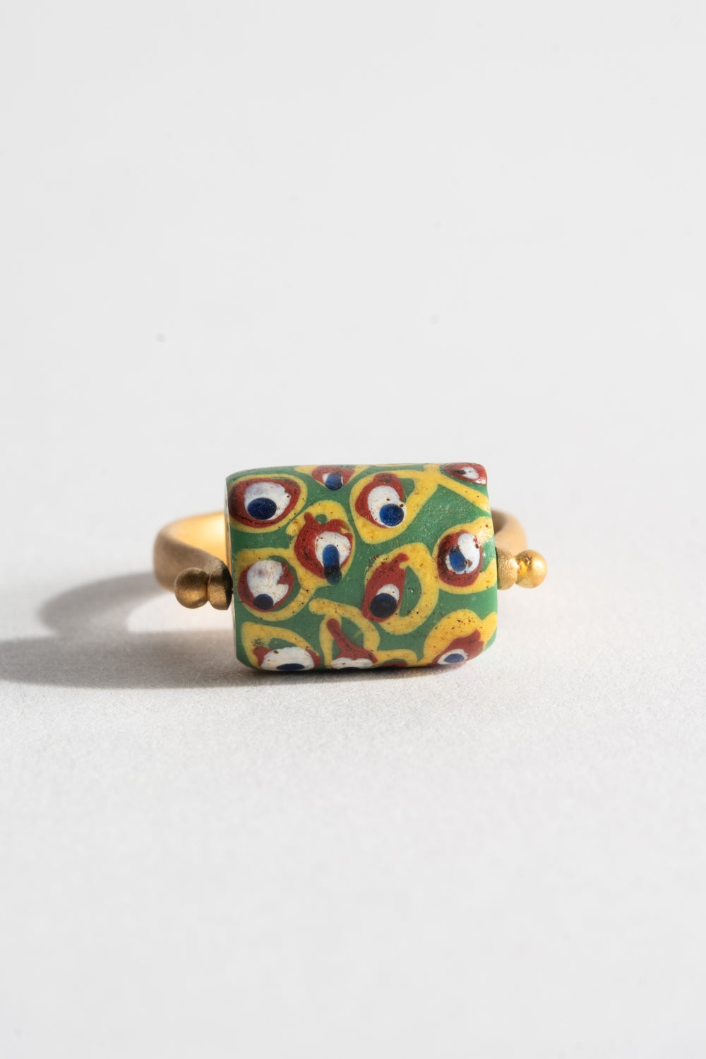 22K Ring with African Bead No. 3