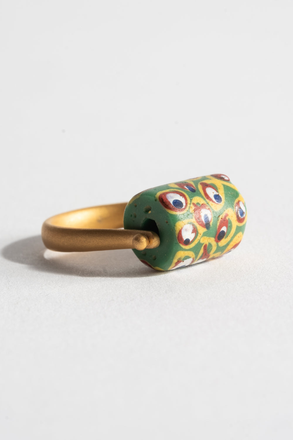 22K Ring with African Bead No. 3