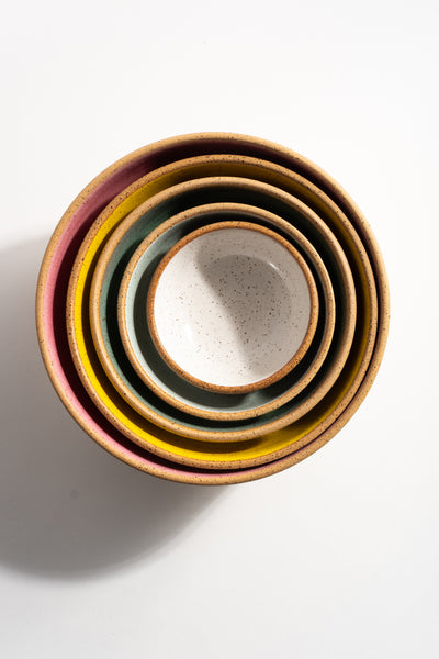 Nesting Bowls in Nude + Multi