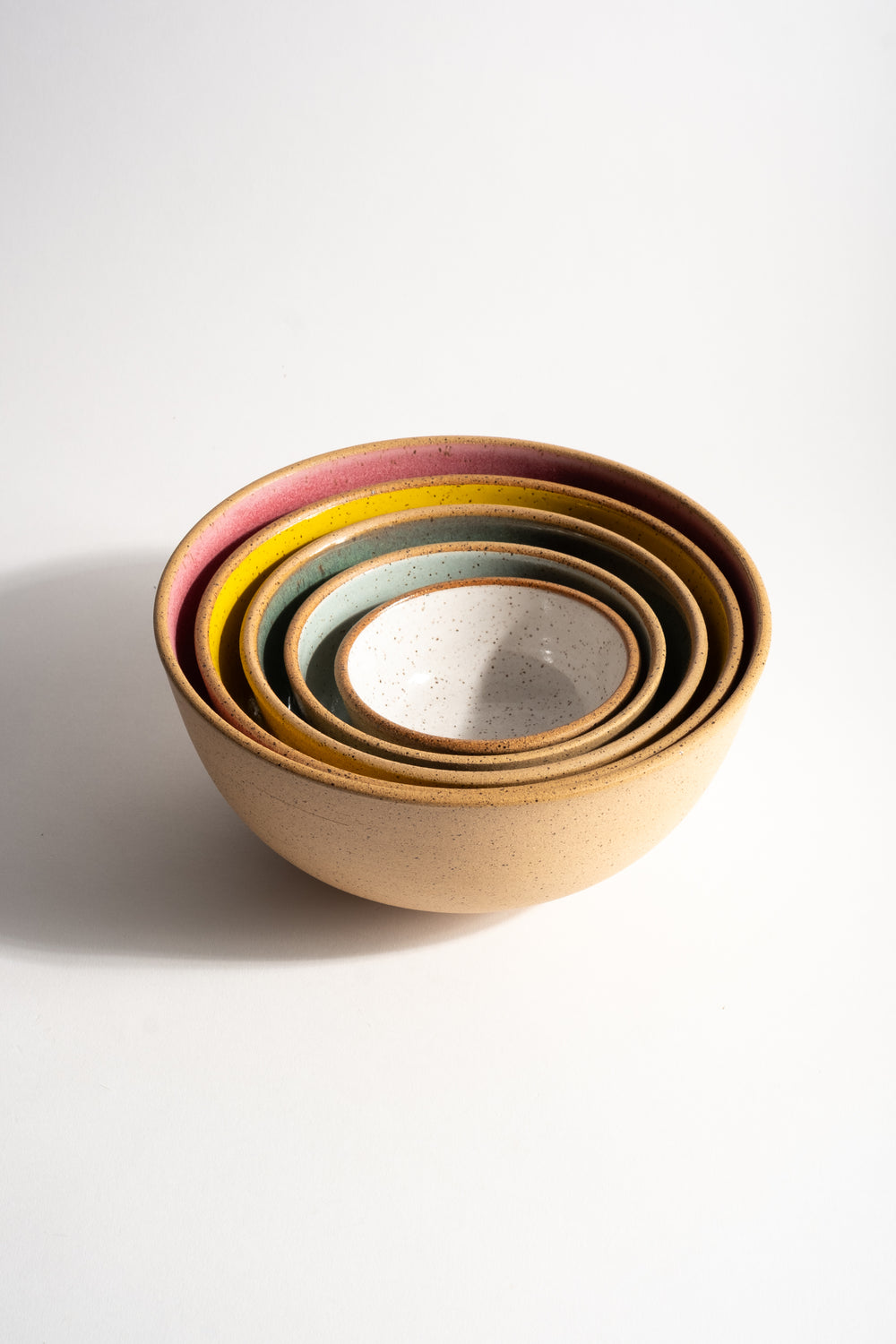 Nesting Bowls in Nude + Multi