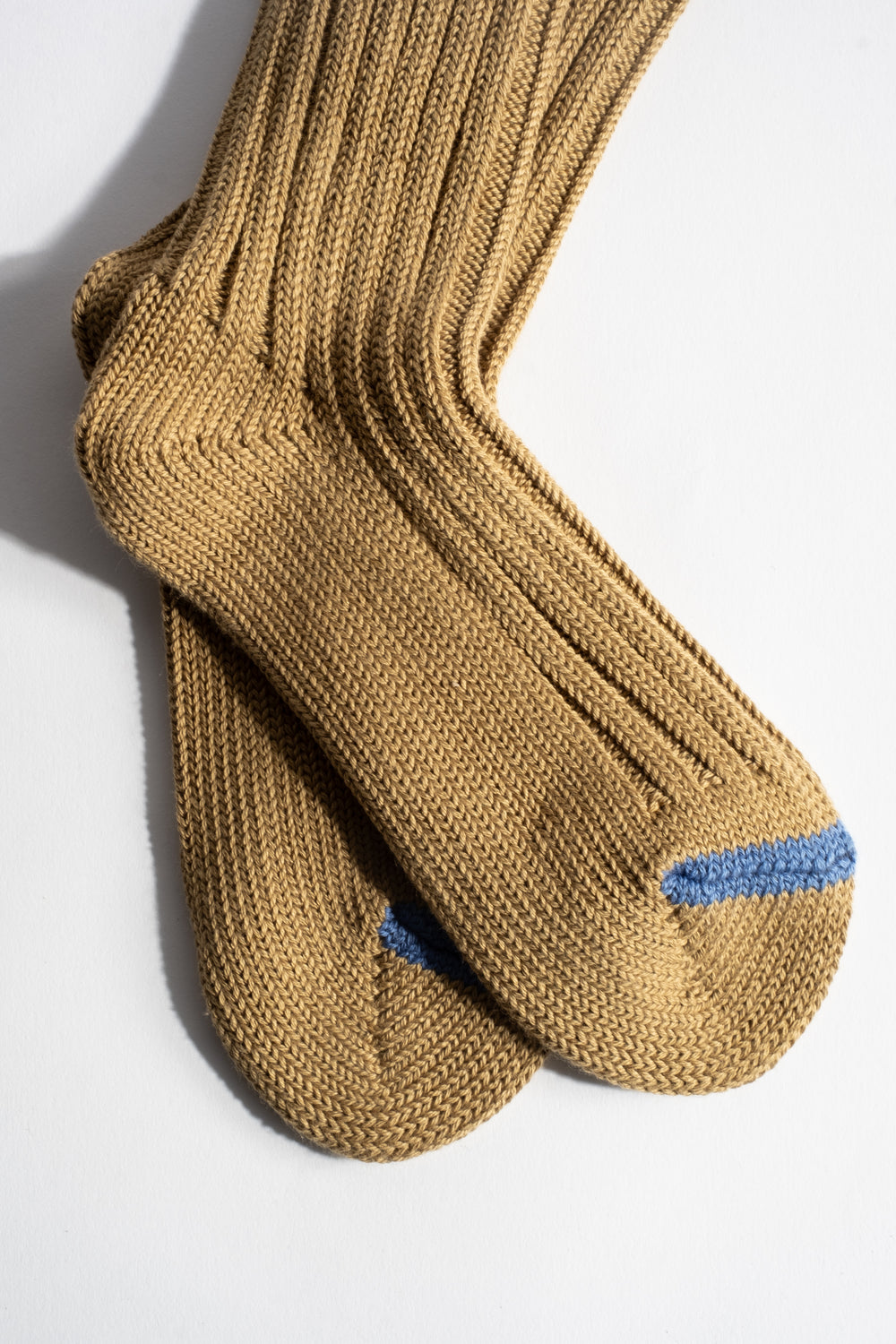 Chunky Ribbed Crew Sock in Olive