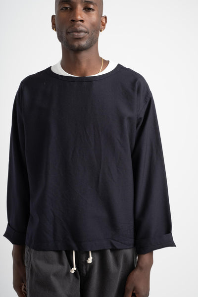 Lui Long Sleeve Top in Deep Navy