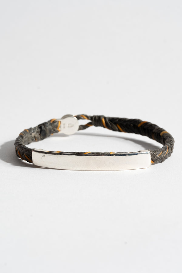 Sterling ID Belt Bracelet in Army