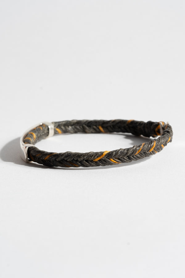 Sterling ID Belt Bracelet in Army