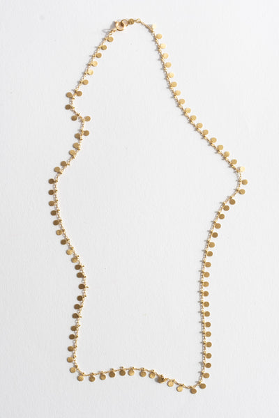 18K Evenly Dotted Necklace