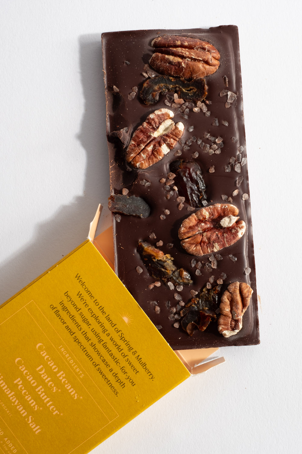 Medjool Dates, Pecans + Himalayan Salt Chocolate Bar