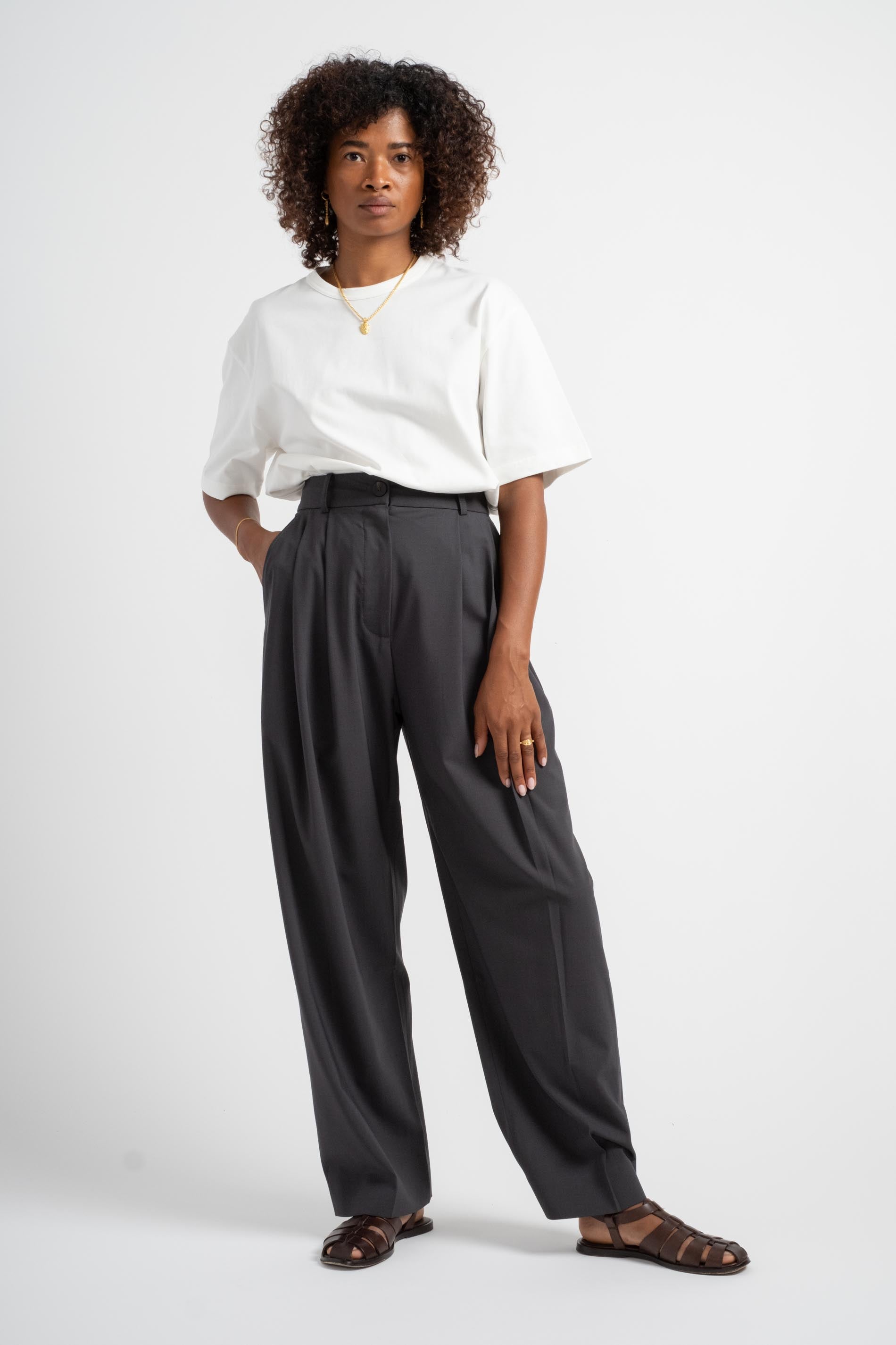 STUDIO NICHOLSON DOUBLE PLEAT PANTS パンツ Namu Shop - Studio Nicholson Acuna Double Pleat Front Pant