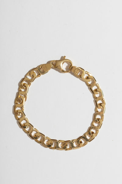 Vintage 14K Infinity Link Chain Bracelet