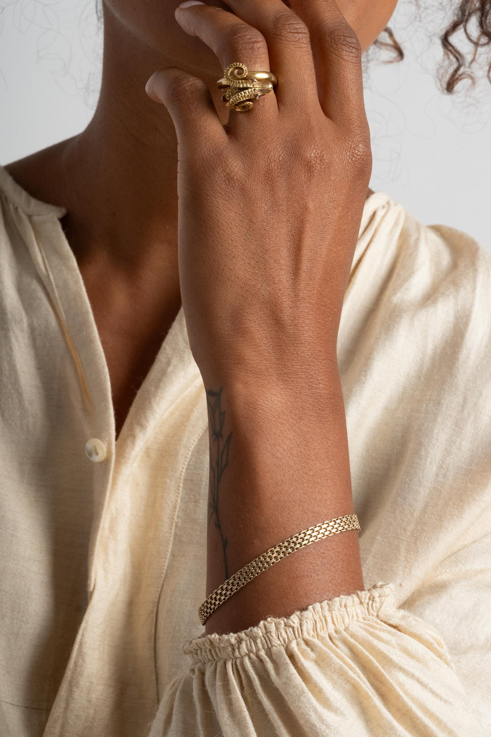 14K Mesh Chain Bracelet