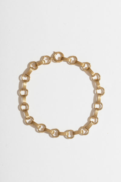 Vintage 14K Paper Chain Link Bracelet