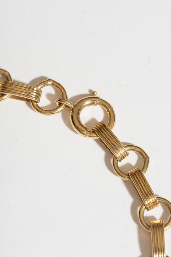 Vintage 14K Paper Chain Link Bracelet Clasp