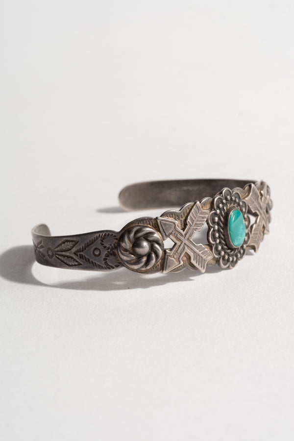 Fred Harvey Era Crossed Arrow Cuff