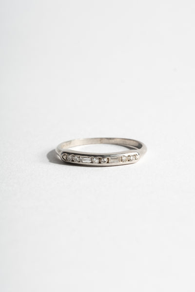 Platinum Deco Mixed Diamond Band