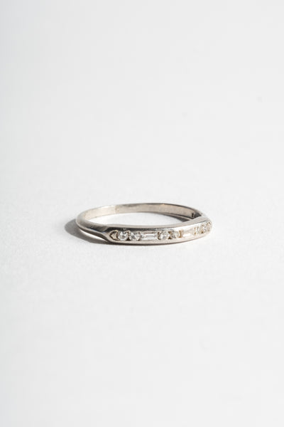 Platinum Deco Mixed Diamond Band