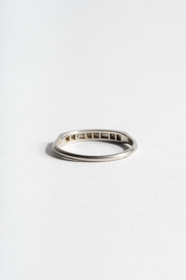 Platinum Deco Mixed Diamond Band