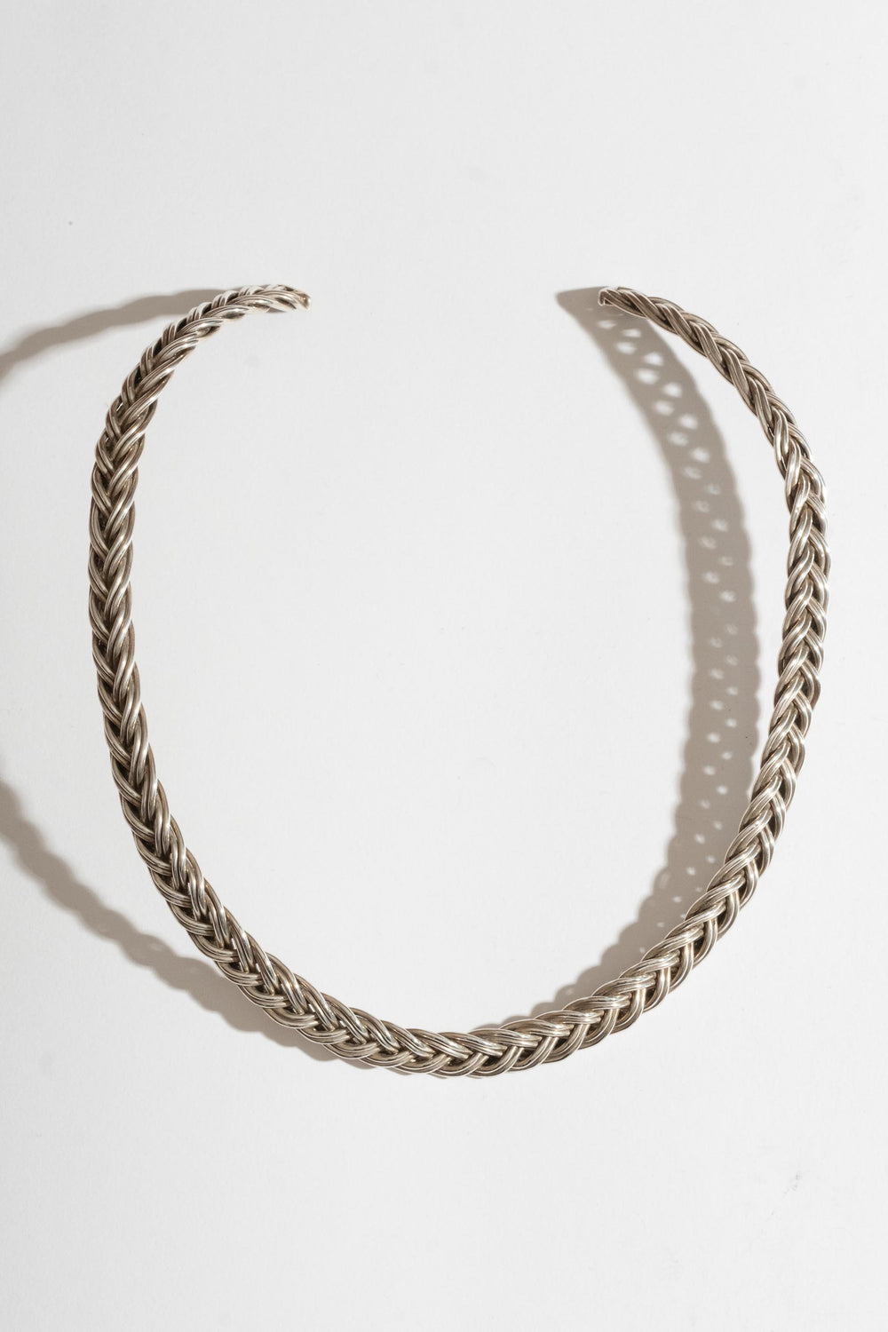 Vintage Sterling Silver Braided Collar