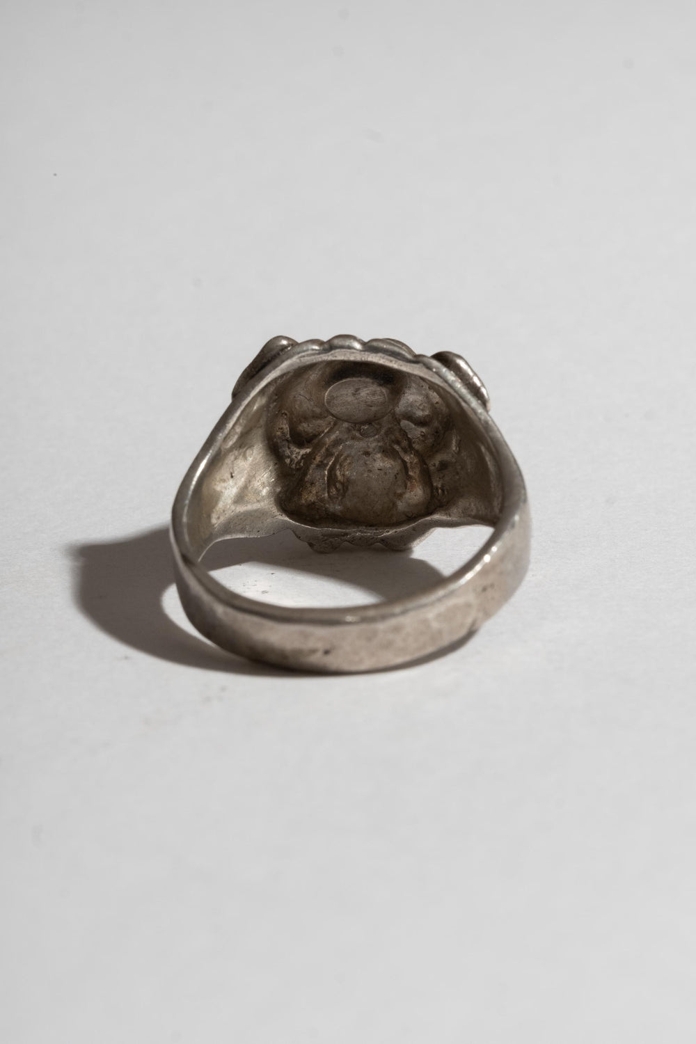 Vintage Sterling Bulldog Ring Back