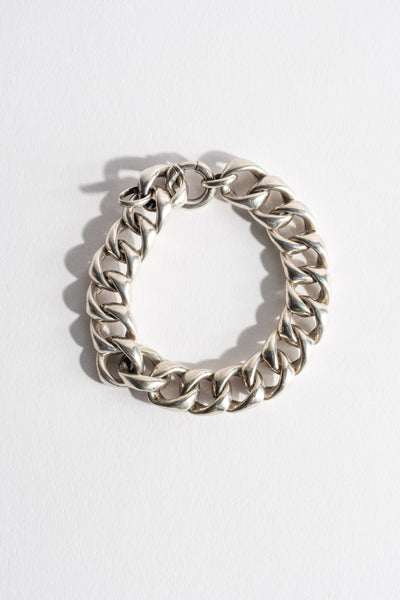 Vintage Sterling Puffy Curb Chain