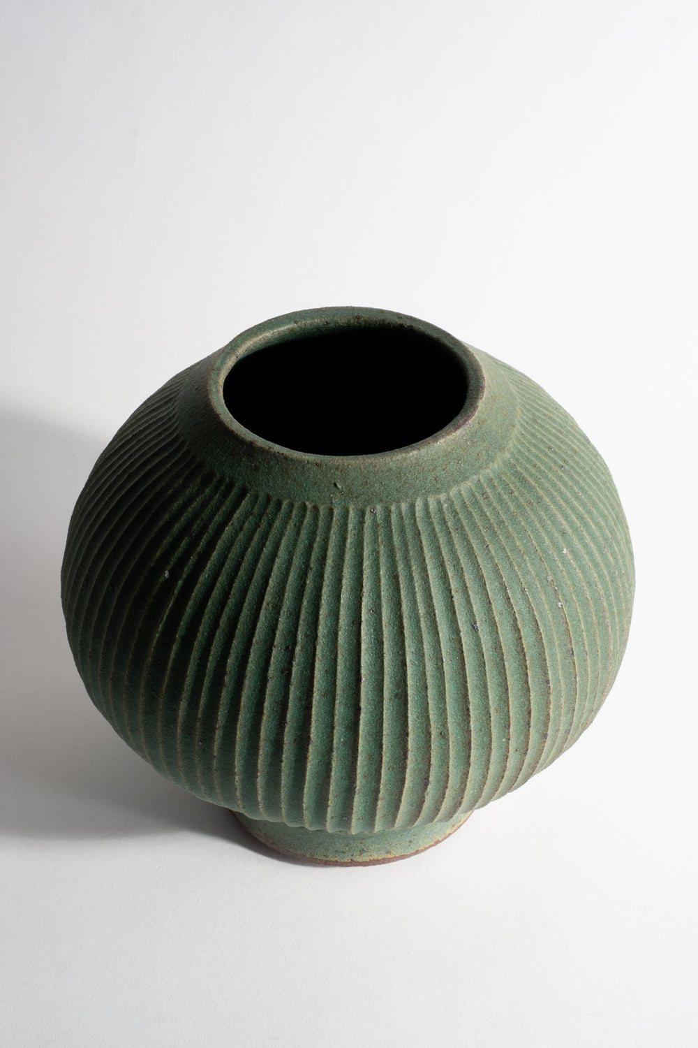 Fluted Orb Vase