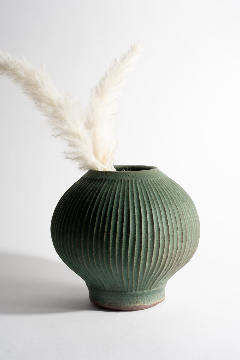 Fluted Orb Vase