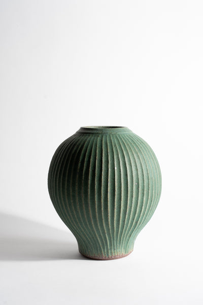 Fluted Orb Vase