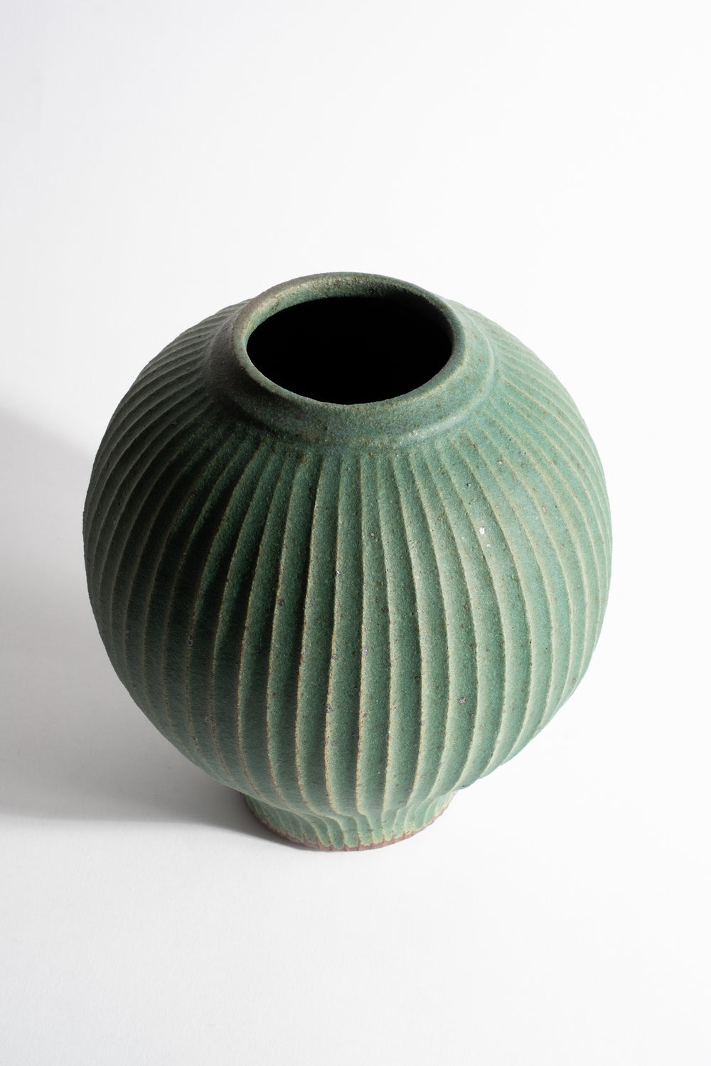 Fluted Orb Vase