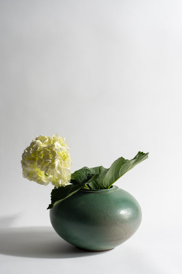 Green Orb Vase