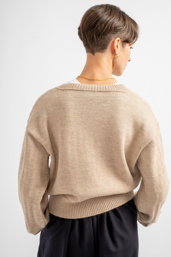 Caspa Cardigan in Oat