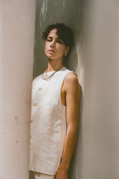 Flight Gilet in White