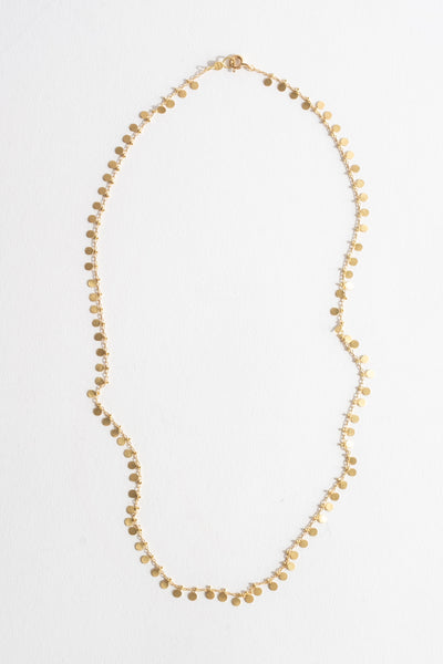 18K Evenly Dotted Necklace